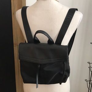Botkier New York Black Nylon & Leather Backpack